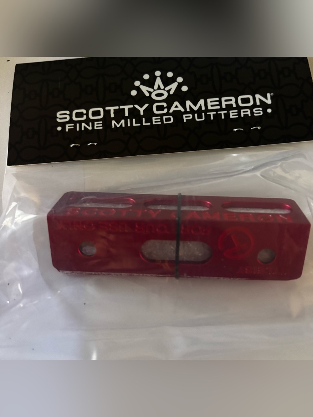 NWT Scotty Cameron Gallery Circle T Tour Putting Path Tool Training Aid Red Golf